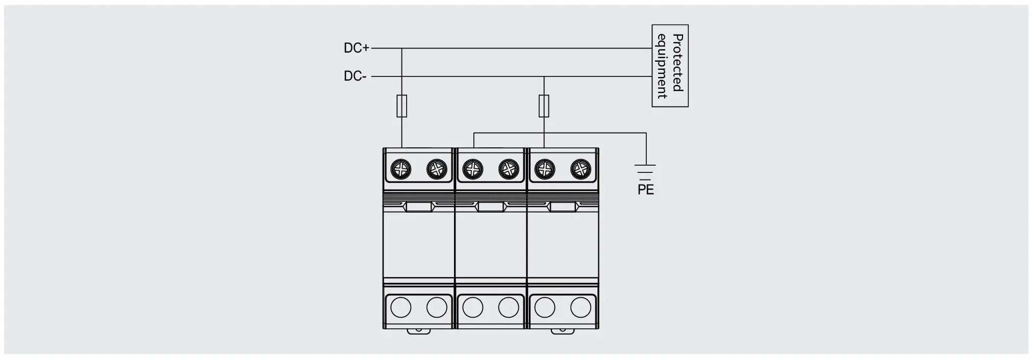 LT-15T SPD wiring diagram and connection