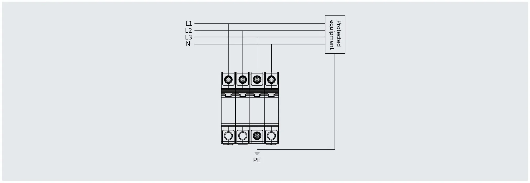 LT-20RT SPD wiring diagram and connection