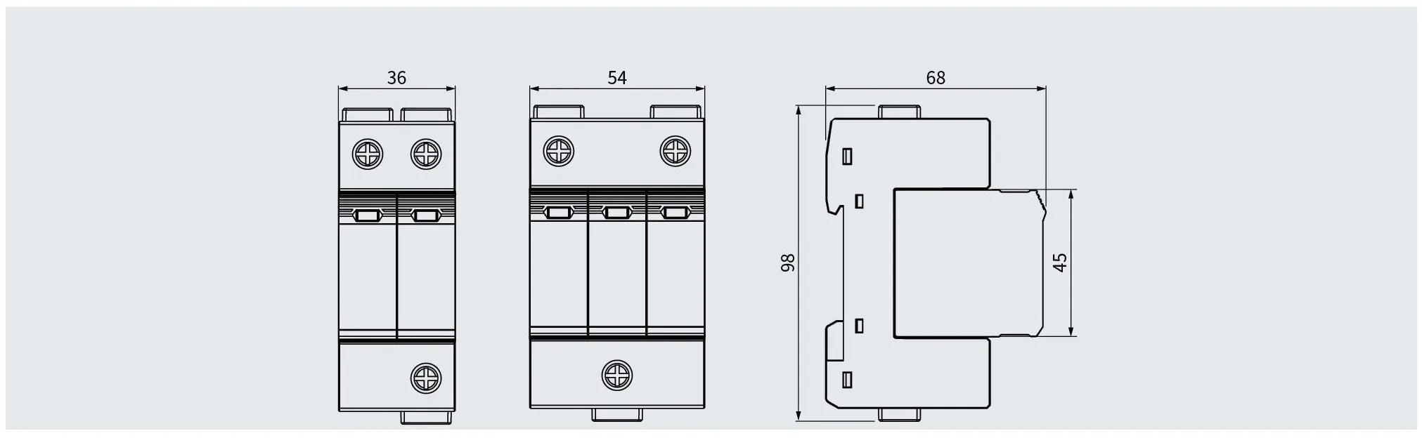 LT-40 G-series SPD dimensional drawing