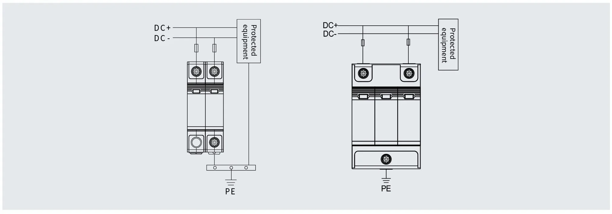 LT-40 G-series SPD wiring diagram and connection