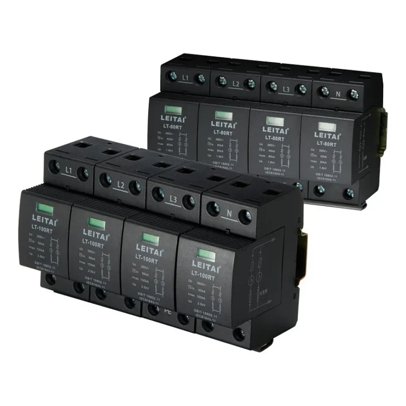 LT-80RT-LT-100RT-Product-Image LT-80RT Series Type 2 Replaceable Surge Protector 100kA