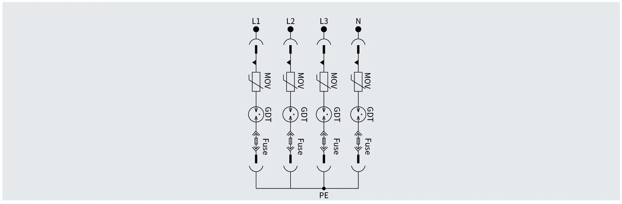 LT-80RT / LT-100RT SPD schematic diagram