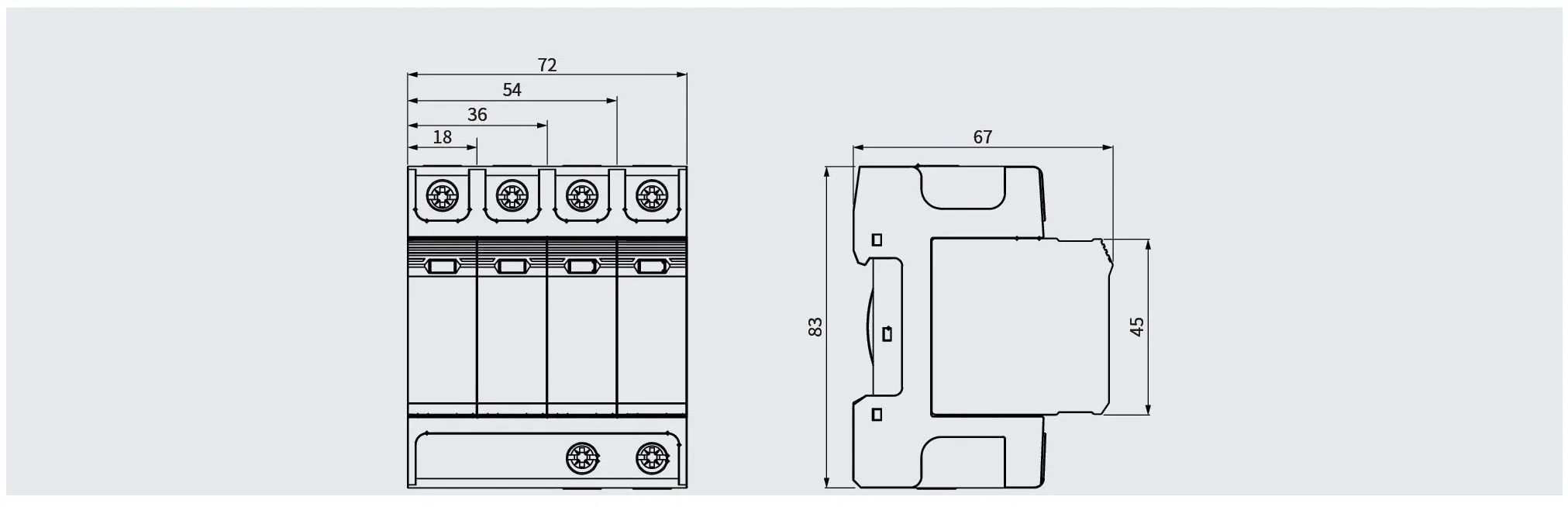 LT-T15 B+C SPD dimensional drawing