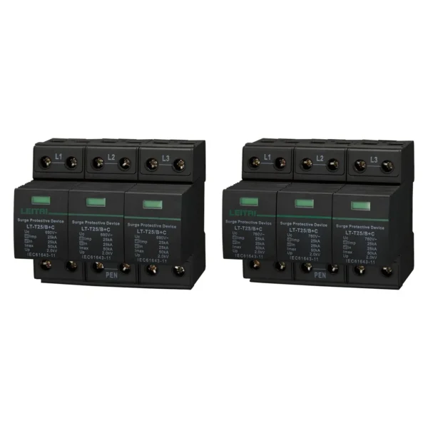 LT-T25-B-C-690V-Product-Image LT-T25 B+C 690V T1+T2 Surge Protector 690V 760V Industrial