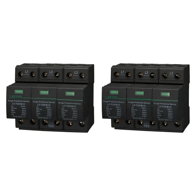 LT-T25-B-C-690V-Product-Image LT-T25 B+C 690V T1+T2 Surge Protector 690V 760V Industrial