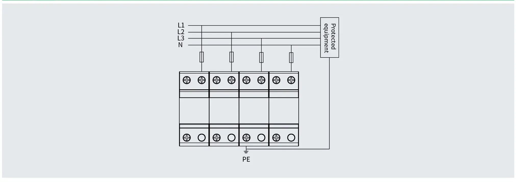 LT-X15RT B+C SPD wiring diagram and connection