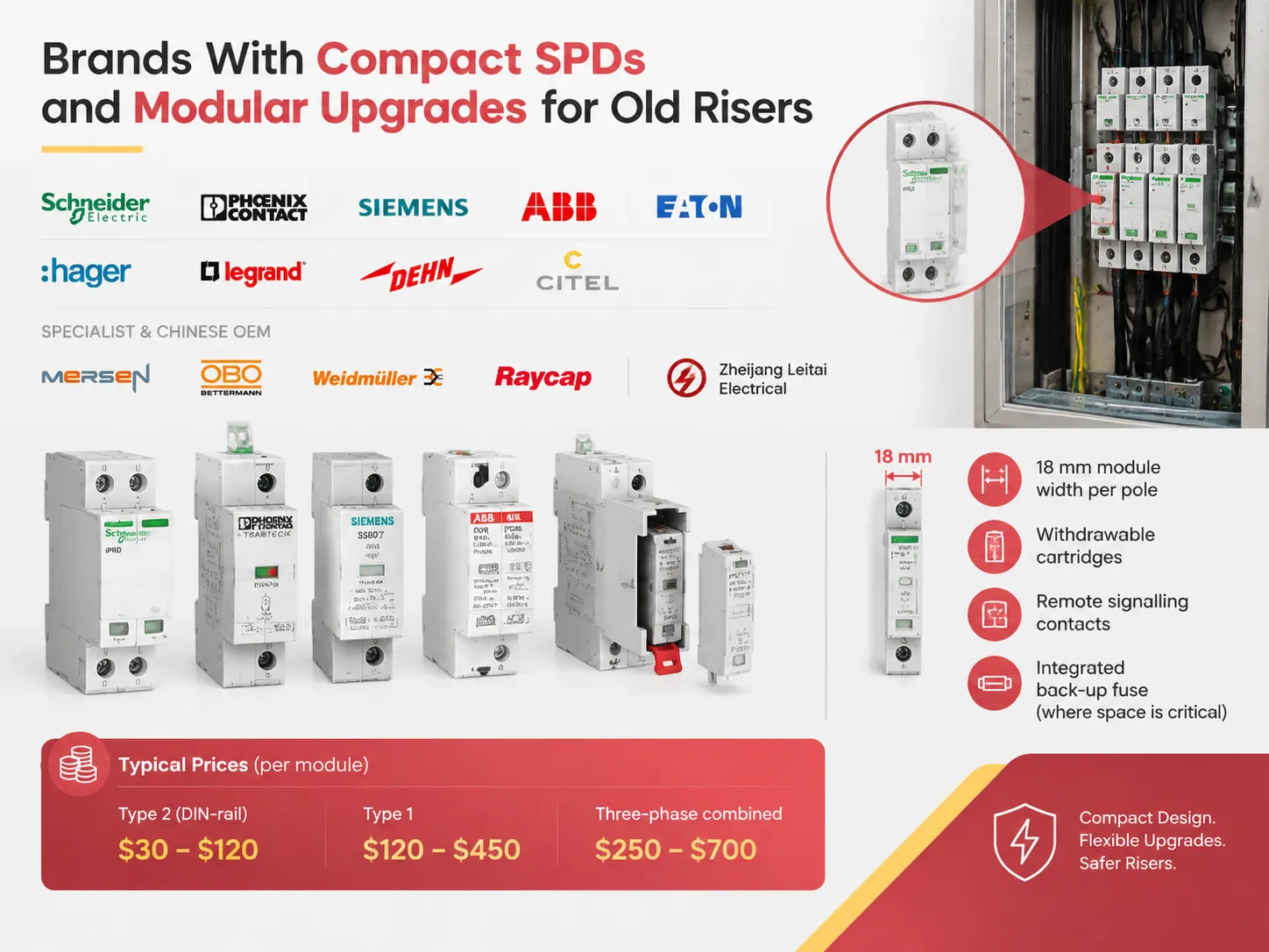 Brands With Compact SPDs and Modular Upgrades for Old Risers