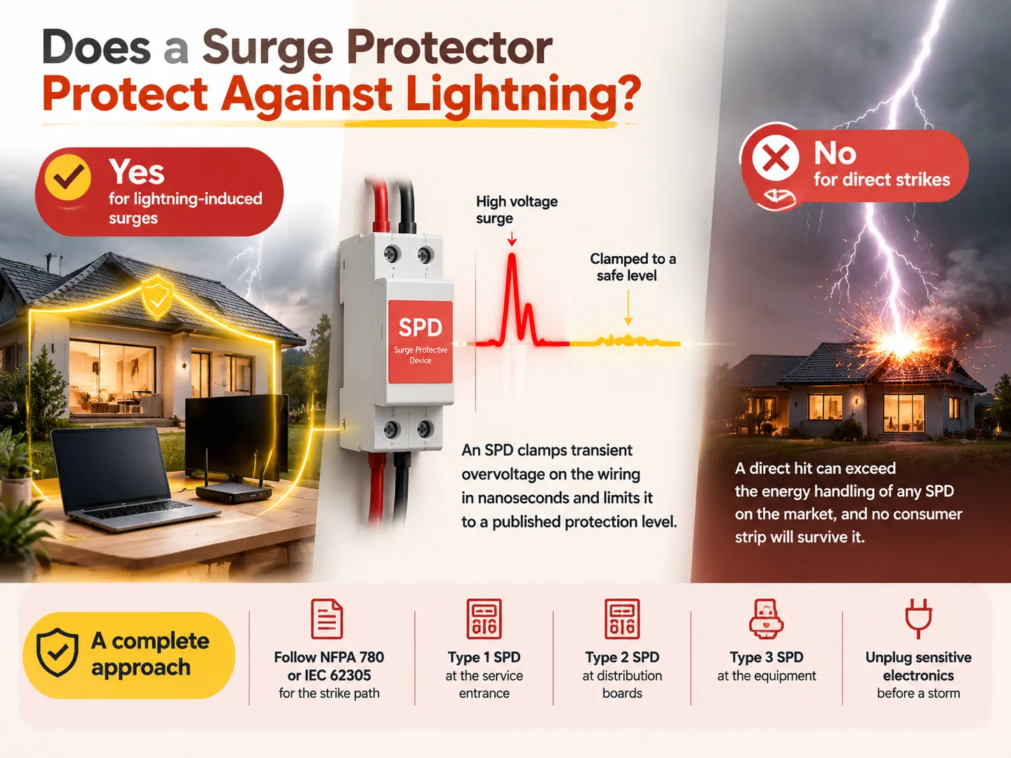 Does a Surge Protector Protect Against Lightning