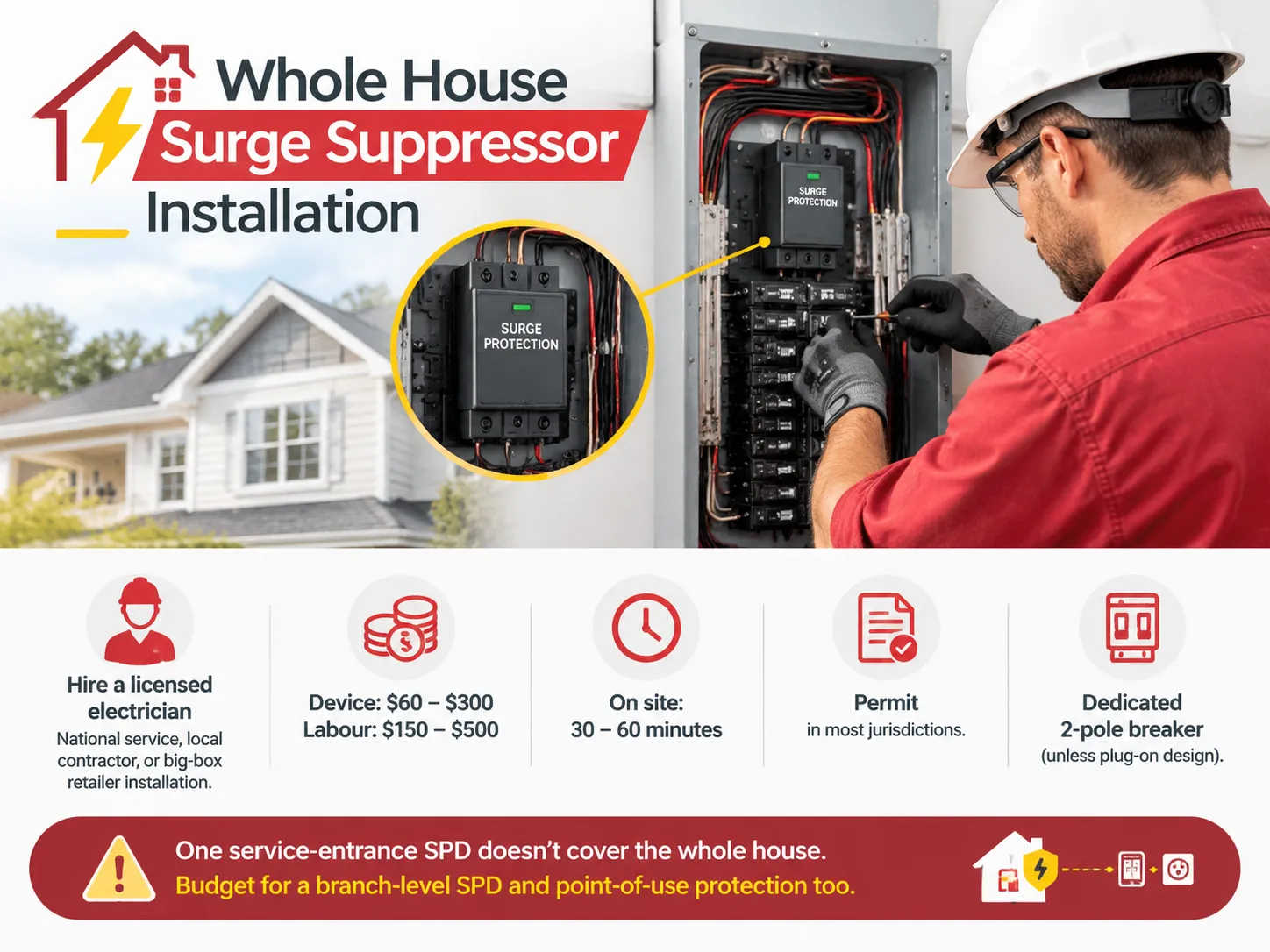 Whole House Surge Suppressor Installation